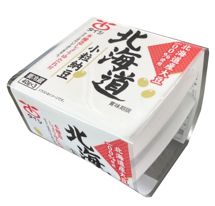 商品情報｜北海道大豆100％使用 北海道 小粒納豆 40g×3｜太子食品工業株式会社