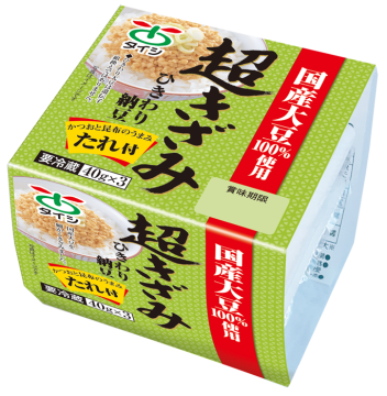 国産大豆100％使用　超きざみ国産ひきわり納豆