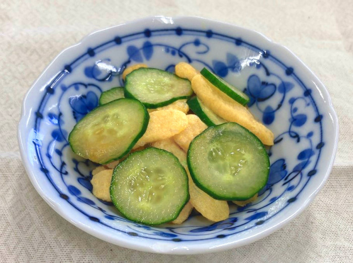 パパッとおあげときゅうりの酢の物